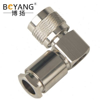 博扬 高频射频同轴转接器50欧 N型弯公头 L16连接器 N-JW-7匹配S