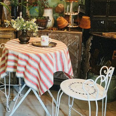 户外花园靠背铁艺餐椅复古做旧椅子铁民宿法式北欧餐桌家用阳台