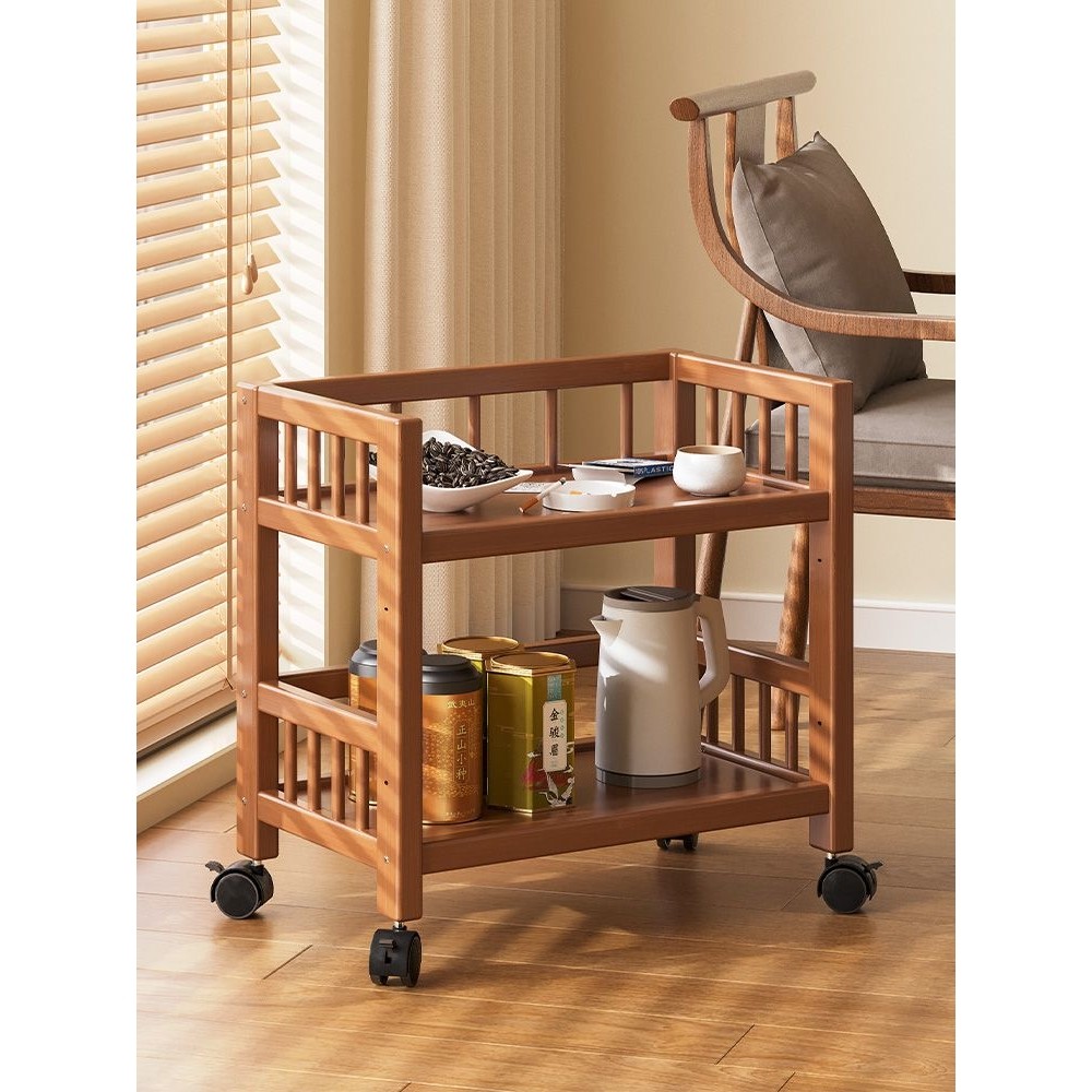 可移动小推车家用带轮实木茶几小户型沙发边几茶水架多功能置物架,收纳整理,整理架/置物架/收纳架,淘宝优惠券,粉丝福利购,淘宝优惠卷