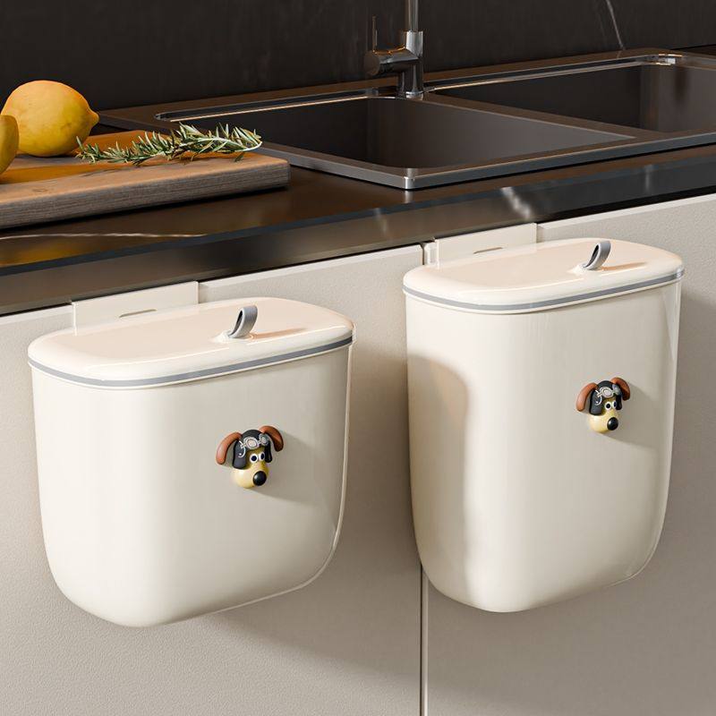 谋生厨房壁挂垃圾桶大容量带盖夹缝卫生间新款家用厨余柜门免