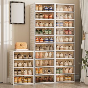 折叠鞋柜鞋架子免安装家用门口入门室内鞋架收纳柜盒防尘简易鞋盒