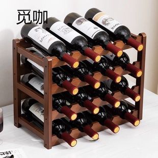 厂家直销新款现货简易家用酒架小型客厅展示酒柜摆件多层收纳架子