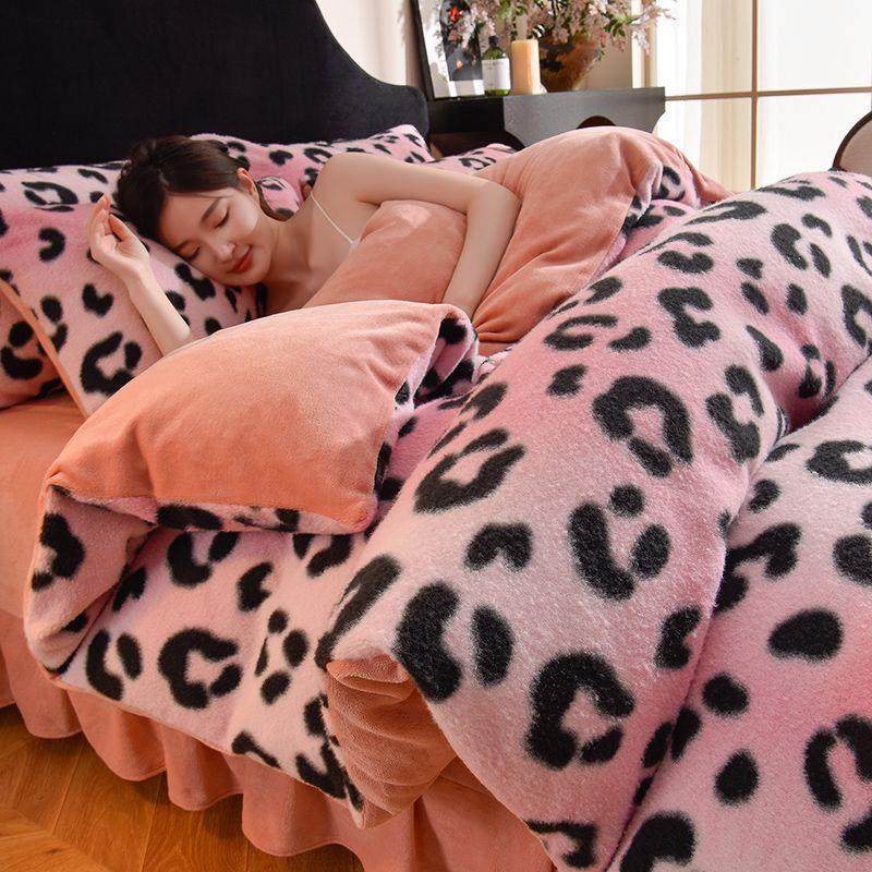 冬季羊羊绒保暖加厚毛绒绒四件套牛奶绒床单法兰绒被套三件套,床上用品,床品套件/四件套/多件套,淘宝优惠券,粉丝福利购,淘宝优惠卷