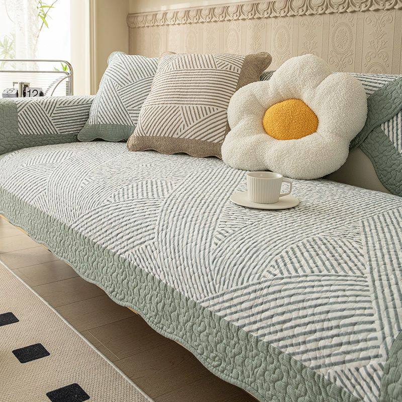 纯棉复古沙发垫四季通用型客厅简约现代防滑全棉家居沙发套皮罩巾,床上用品,床盖,淘宝优惠券,粉丝福利购,淘宝优惠卷