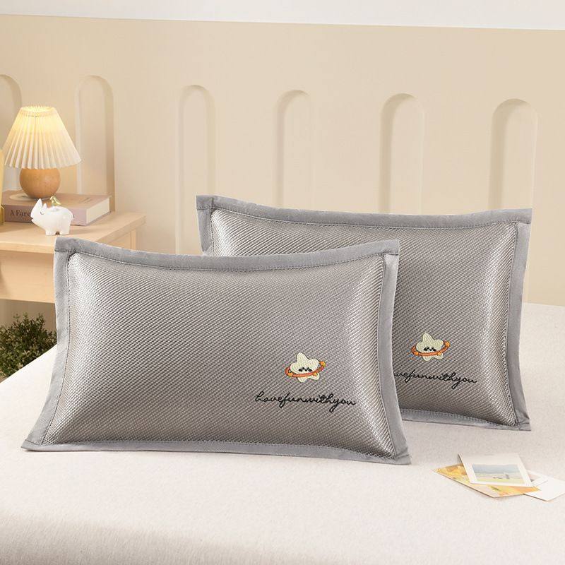 夏季凉枕套学生儿童冰丝藤枕头套宝宝枕芯套成人枕席夏天单人双面,床上用品,功能枕/保健枕/养生枕,淘宝优惠券,粉丝福利购,淘宝优惠卷