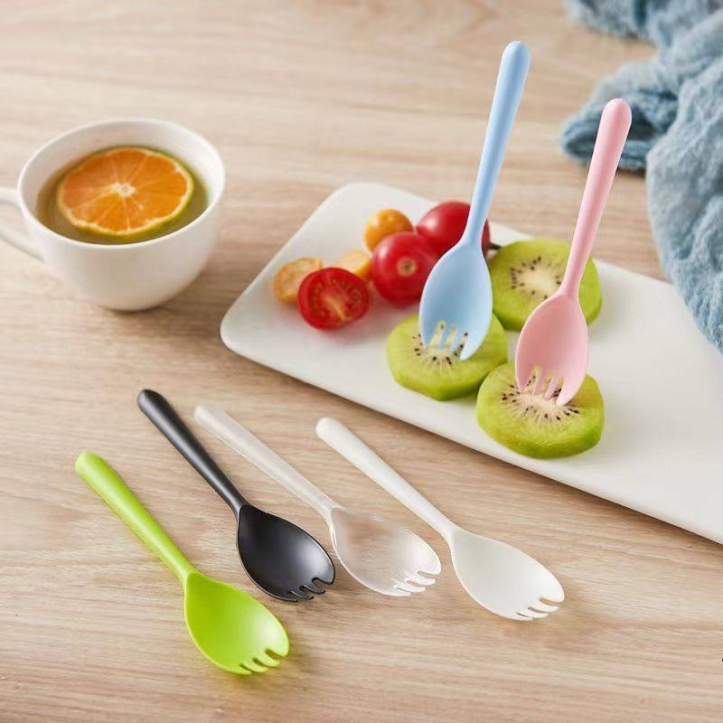 一次性勺子叉子长柄独立包装烤肉拌饭蛋糕叉甜品勺叉水果捞勺,餐饮具,叉/勺/筷套装,淘宝优惠券,粉丝福利购,淘宝优惠卷