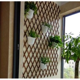 实木网格铁艺客厅挂墙花架壁挂墙上装饰阳台墙壁绿萝悬挂式花盆架