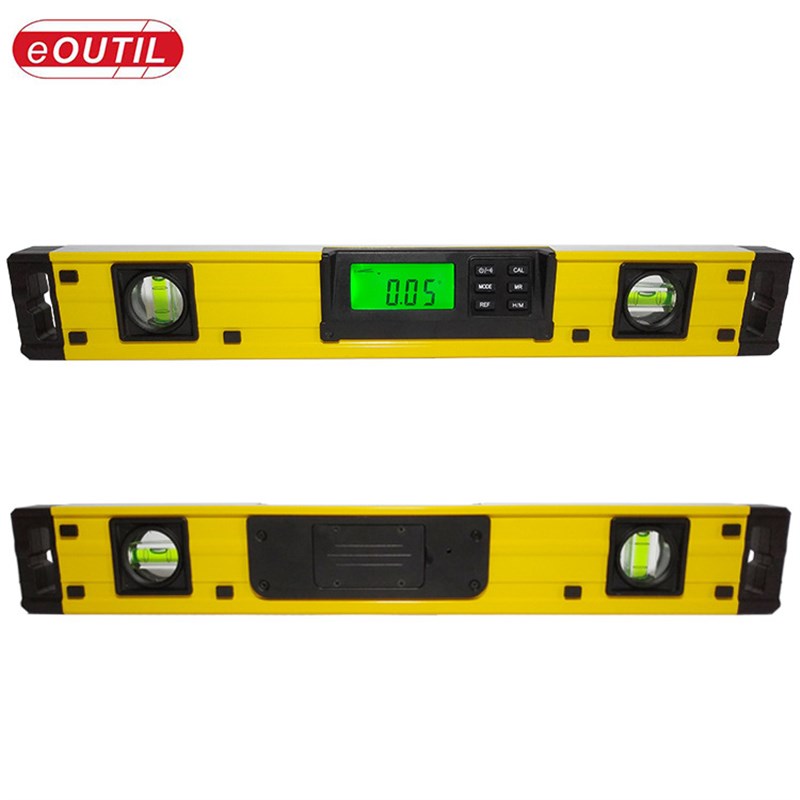 DL400数显角度尺铝合金电子水平仪角度测量坡度仪多种V功能斜率X2