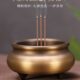 焚黄铜炉烧香炉檀香炉供奉香炉香炉佛线香摆件供佛礼室内家用