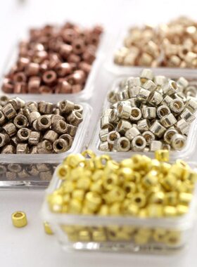 43BI18彩金18米珠古董色5手工串珠425D/11818/318金属/35感Y御幸/