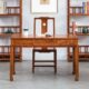 木书桌家用新中式 刺猬花实木紫檀学习桌梨办公桌写字台电脑桌红木
