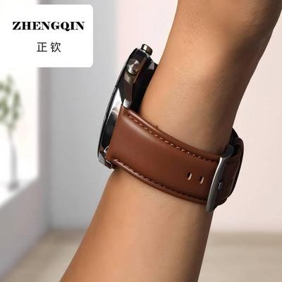 适用华为gt2/3手表带真皮保时捷ecg版watch3/4pro智能手表gs3pro