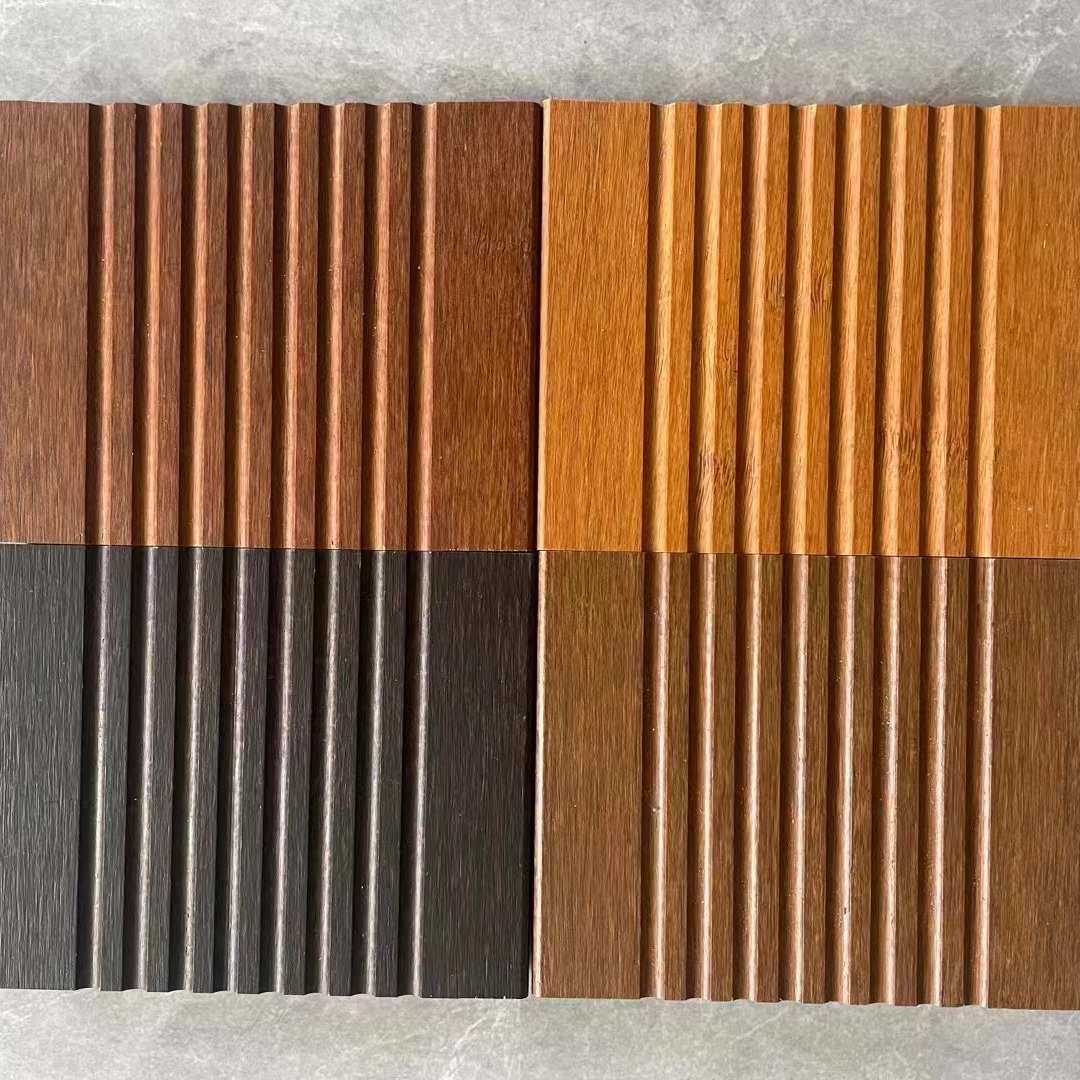 安装室外木质材料厂家户外高耐深碳走廊园林重竹木地板耐用竹制