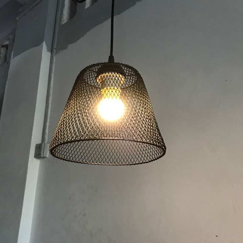 禅意火锅店茶室灯东南亚藤艺编织灯可折叠铁丝铁线吊灯餐厅吊灯