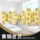 全铜家具柜门衣柜门五金合页加厚纯折页静音黄铜铰链黄铜橱柜合叶