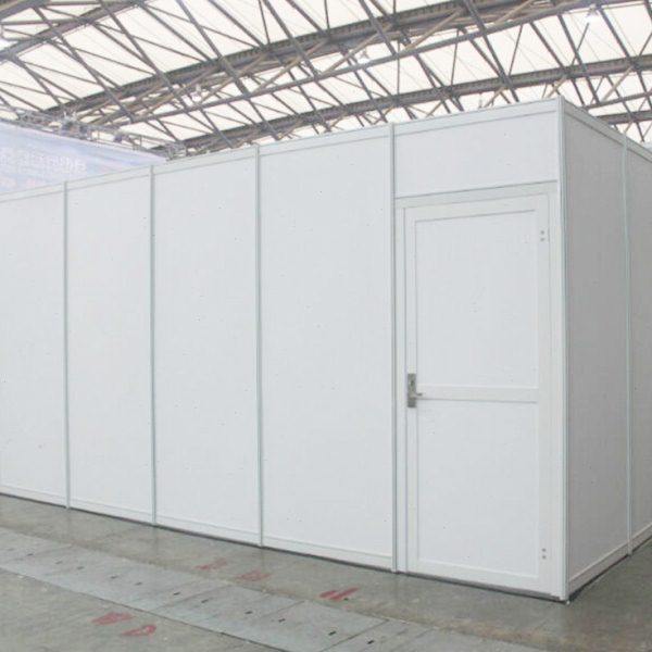 商场店铺装修地铁站施工挡板可拆装八棱柱隔断围挡展会临时隔断板