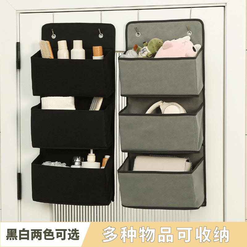 玩偶可折叠悬挂式多层收纳袋大容量门后收纳挂袋布艺杂物置物袋