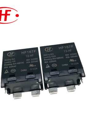 原装现货HF167F/12-HF继电器 一组常开90A320VAC宏发太阳能继电器
