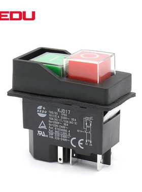 KEDU科都 KJD17电磁开关DX-35磁力钻电动工具开关32D电机启动按钮