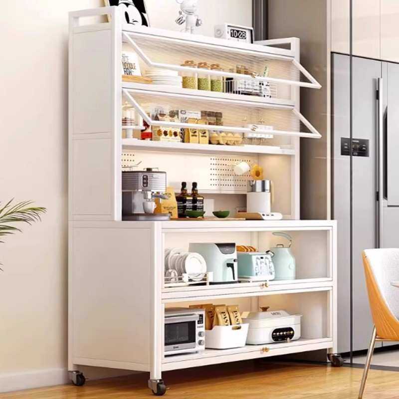 厨房置物架餐边柜加长1200落地多层微波炉烤箱锅具加高防尘收纳柜,3C数码配件,USB灯,淘宝优惠券,粉丝福利购,淘宝优惠卷