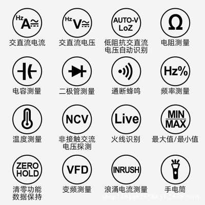 MESTEK数字钳型表万用表高精度电工交流直流1000V电流表CM88pro