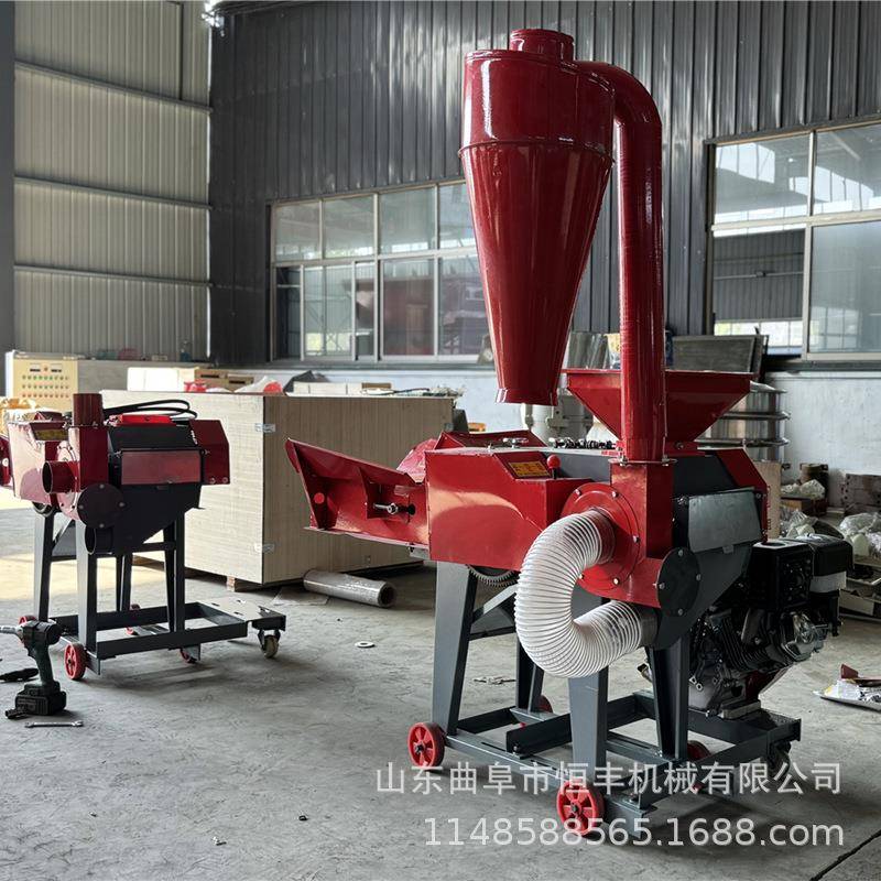 厂家新型4.8T铡草揉丝粉碎一体机家用养殖饲料玉米秸秆粉碎铡草机