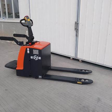 叉车2//5吨载重全电动液压搬运车电动地牛站驾式踏板托盘车