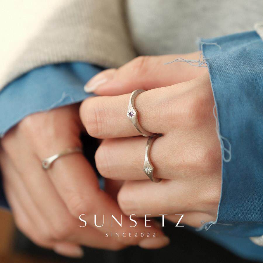 S925纯银高保色八芒星戒指女小众图片