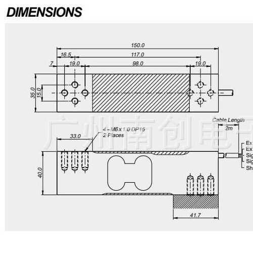 凯士CAS称重传感器BCL-100L BCL-150L BCL-200L台秤计价秤商用秤