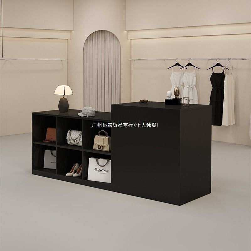 服装店展示台中岛展示女装童装收纳中间陈列柜摆放流水展示柜