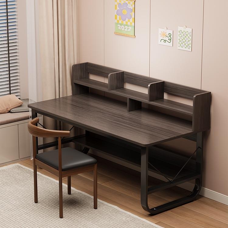 中小学生书桌书架一体家用电脑桌台式简约学习写字桌办公桌椅组合