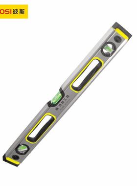 波斯工具高精度带强磁加厚铝合金水平尺6008001000mmBS113806