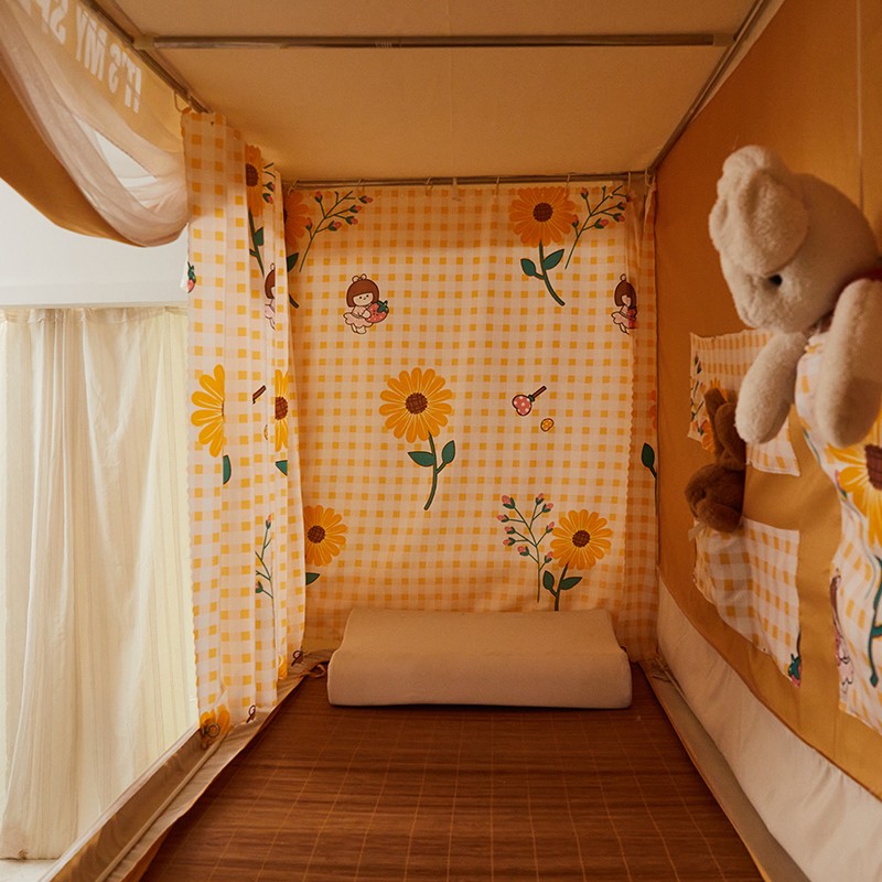 大学生宿舍床帐寝室窗帘床帘蚊A帐遮光一体式上铺下铺男女生加厚