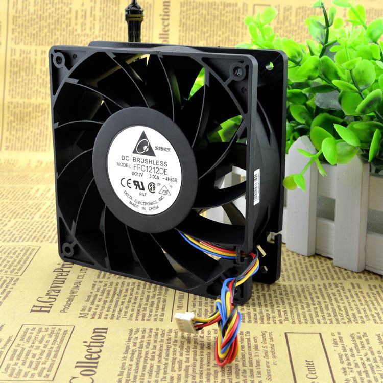 台达12CM12v2.4A超频暴力风扇主板PWM智能控速FFC1212DE