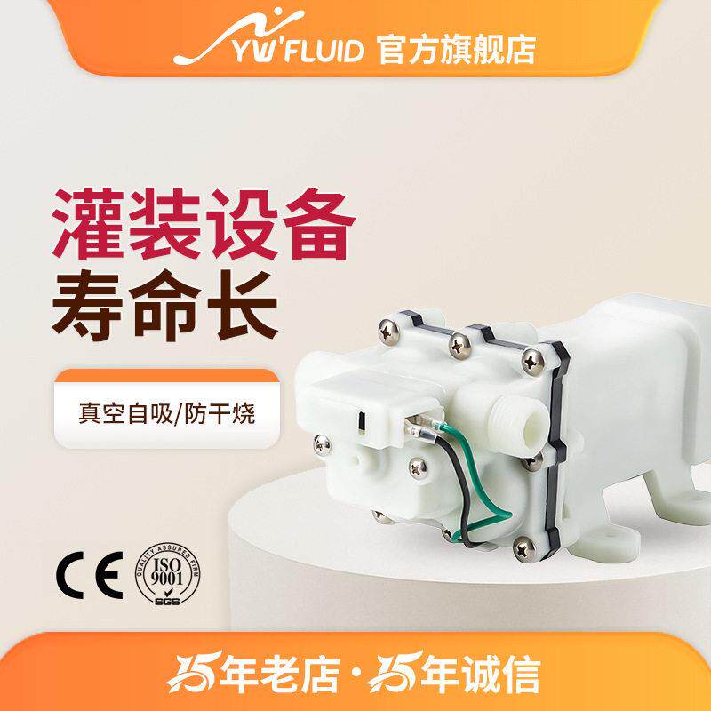家用小水泵压泵自吸抗强酸化工泵微型隔膜泵打喷雾泵YW-X01