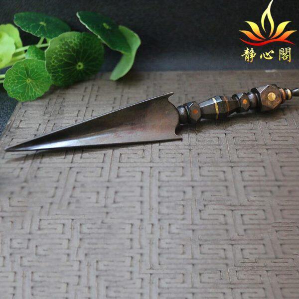 尼泊尔铁金刚橛金刚杵藏式摆件供具