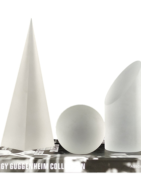 现代简约a轻奢几何形磨砂水晶球极简透明圆锥摆件软装饰品桌面摆