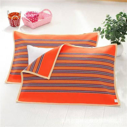 新款老粗布枕巾一对装