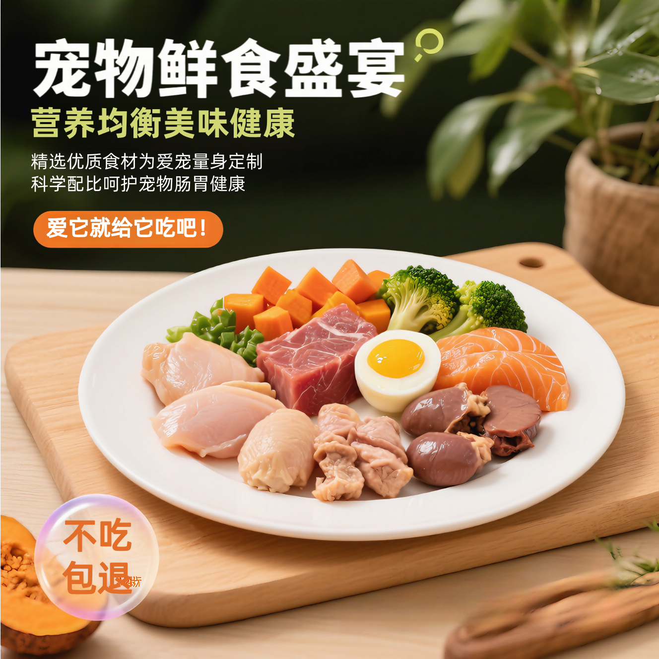 狗饭狗粮熟自制狗饭狗狗鲜食湿粮鲜粮包宠物现做辅食减肥狗粮挑食