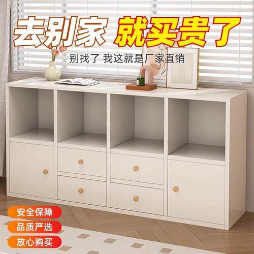 书架落地置物架简易家用阅读架卧室靠墙收纳柜矮柜书柜多层储物柜