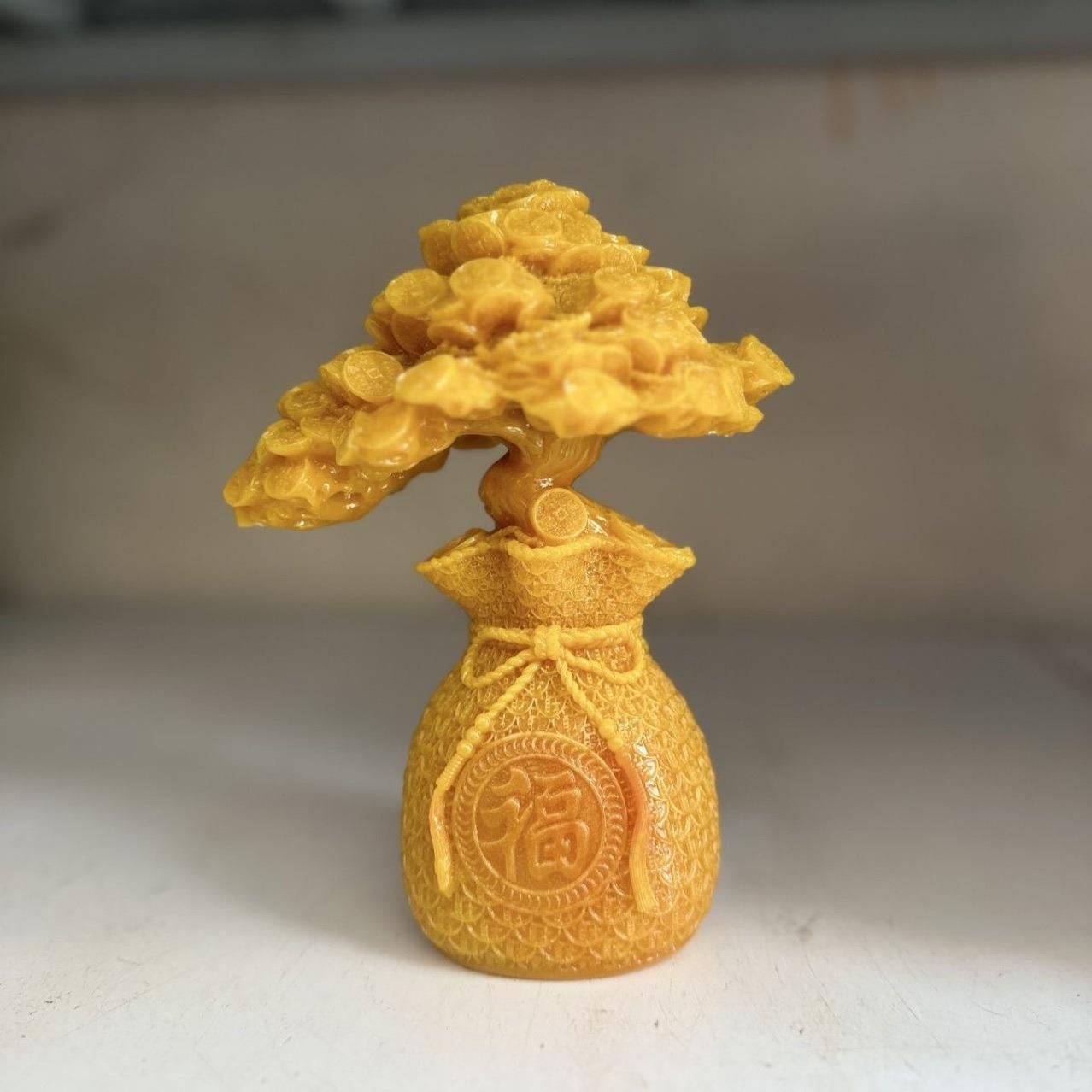 摇钱树招财进宝发财树福字招财摆件家用旺宅树脂工艺