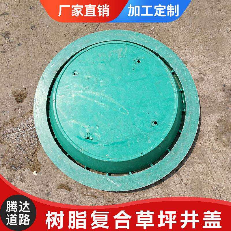 草盆井植草摔不破隐形井盖下沉式700*800树脂复合植草坪井盖直销