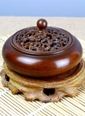 苏工缠枝纹扁圆炉铜香炉盘香炉香篆炉宣德非陈巧生王明 松茂炉