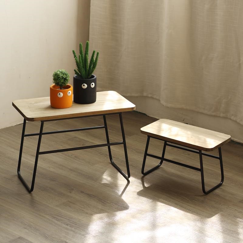 复古实木小桌子多肉装饰花架置物架茶几摆设阳台花园花盆托架子