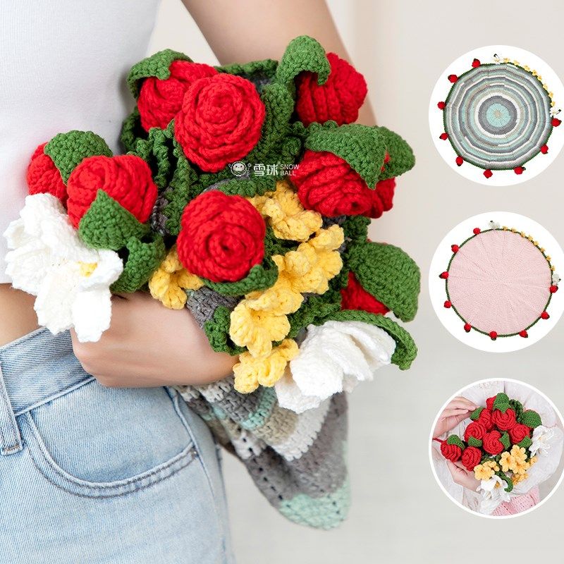 雪球diy手工编织五股雪球棉美亚的花束毯子材料包棉线针织盖毯勾,服饰配件/皮带/帽子/围巾,DIY编织材料包,淘宝优惠券,粉丝福利购,淘宝优惠卷