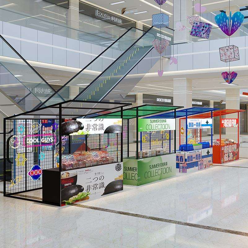 集市摆摊货架夜市地摊车户外棚展示架网红移动摊位促销花车售货台