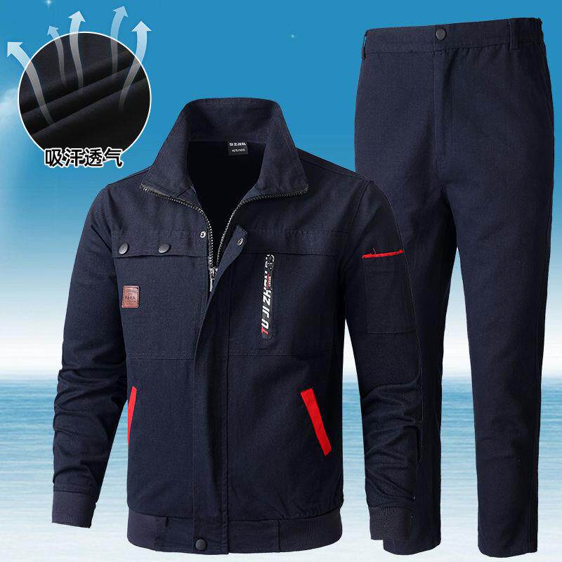 棉工作服套装男劳保服防烫耐磨电焊工工装制服汽修户外建筑工厂