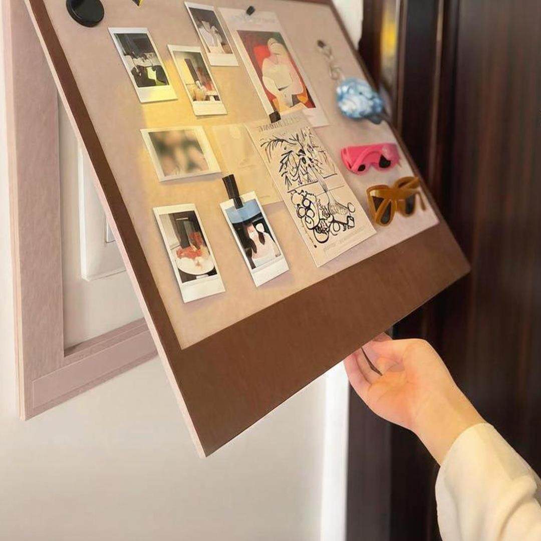 电表箱毛毡板装饰画配电箱遮挡弱电箱免打孔遮丑神器照片墙留言板