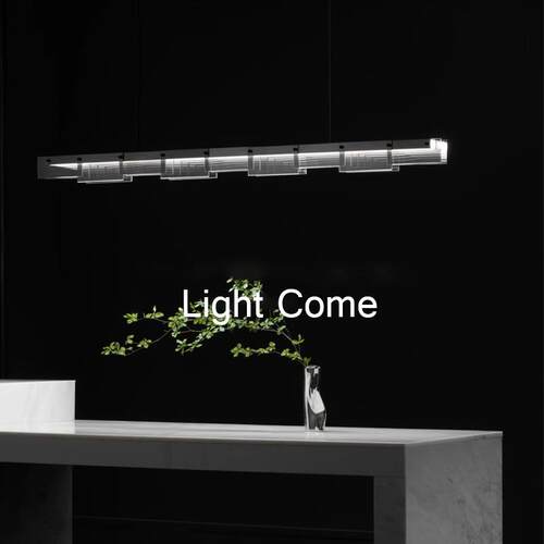 网红创意餐厅全铜吊灯现代简约led灯新款吊线灯吧台岛台饭桌灯具