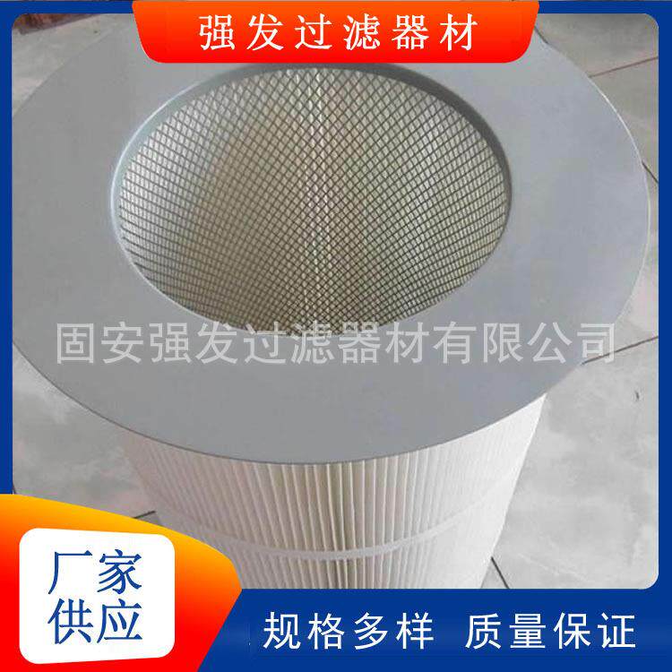 圆法兰盘除尘滤筒方法兰盘空气粉尘滤芯车间除尘粉尘收集滤芯